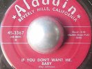 OBSCURE MID-TEMPO R&B RAY JOHNSON If you don't want me baby ALADDIN LISTEN
