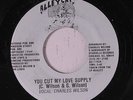 CHARLES WILSON: You Cut My Love Supply 45 Soul
