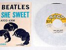 THE BEATLES Original PICTURE SLEEVE + 45 ATCO Ain't She Sweet / Nobody's Child