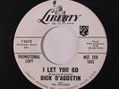 DICK D'AGOSTIN: It's You / I Let You Go 45 (dj) Oldies