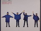BEATLES: Help  LP (UK, black/silver 'lines' label w/ 2 EMI logos, laminated cov