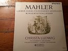 Columbia SAX 2321 1st MAHLER lieder LUDWIG BOULT VANDERNOOT