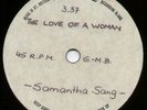 [BEE GEES] SAMANTHA SANG   THE LOVE OF A WOMAN   1969 UK 1-SIDED 7