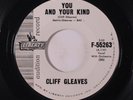 CLIFF GLEAVES: You And Your Kind / Long Black Hearse 45 (dj) Oldies