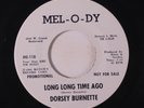 DORSEY BURNETTE: Long Long Time Ago / Ever Since The World Began 45 (dj) Oldies