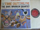 RARE DAVE BRUBECK lp TIME OUT TAKE FIVE on COLUMBIA 6-Eye Logo STEREO NICE M-