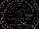 bo78 RPM RARE CARTER FAMILY ON MONTGOMERY WARD 8066 MUST SEE / VG++VG+++