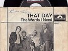 GOLDEN EARRINGS THAT DAY 1966 INTERNATIONAL POLYDOR GERMANY 7''ps 45rpm single