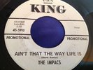 Hear Rare Rocker 45 : The Impacs   Ain't That The Way Life Is   King 5910 Promo