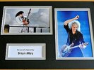 BRIAN MAY SIGNED AUTOGRAPH A4 PHOTO DISPLAY MUSIC QUEEN POP/ROCK PROOF GIFT COA