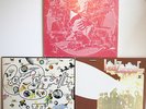 LED ZEPPELIN Page Session Man, Led Zep II, III w/ working wheel, Lot(3) LPs EUC