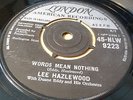 LEE HAZELWOOD WORDS MEAN NOTHING / THE GIRL ON DEATH ROW  7
