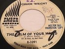 Chuck Wright The Palm of Your Hand Promo Copy on Ember Northern Soul