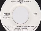 ALICE COOPER Radio Spots PROMO 45 - Easy Action - MINT UNPLAYED WAREHOUSE FIND