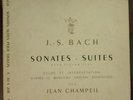RARISSIME LP  JS BACH  SUITES POUR VIOLON JEAN CHAMPEIL VEGA