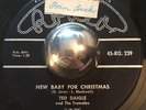 COUNTRY Ted Daigle NEW BABY FOR CHRISTMAS Rodeo 45 rare Canadian bopper