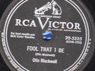 78-JAZZ/BLUES-OTIS BLACKWELL-FOOL THAT I BE/NUMBER 000 on RCA VICTOR-