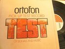 ORTOFON Pick up Test LP / Signal & Musik Denmark 0002 Tonearm resonance