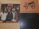 3 AC/DC Record Albums Back in Black Highway to Hell For Those About to Rock Lot