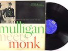 RARE THOLONIUS MONK MEETS GERRY MULLIGAN LP - RIVERSIDE EX+ / VG+ MONO 12-247