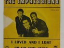 THE IMPRESSIONS I Loved & Lost FERMATA BRAZIL Rare 45 w PS Up Away NORTHERN SOUL