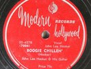 Hear Bluse Label Error 78 John Lee Hooker  - Boogie Chillen' / Same On Modern