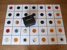 Vinyl Carry Case with 45 x 45 Singles, Queen, Bowie, Elvis, Beatles, Roxy, Lizzy