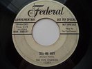 DooWop Group - Five Chances - Federal 12303 - My Days Are Blue