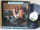 Paul Kossoff/Free-Back Street Crawler LP 1973 Island EX 1st Pink Rim Vinyl A1/B1
