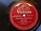 PABLO CASALS Victrola 6501 CELLO 78 GRANADOS Goyescas / BACH Adaggio EX