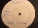QUEEN - Body Language. UK White Label Test Pressing 45'. Emi 5293 1st Ever