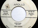 JOE COOKE 45 Dish Rag / Are You For Real R&B Dancer PROMO Apollo 1953 w3177