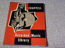 CHAPPELL RECORDED MUSIC LIBRARY 78rpm Vinyl Disc UK Catalogue 1957 Robert Farnon