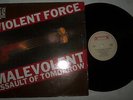VIOLENT FORCE Malevolent assault of tomorrow LP vinyl RR Original 1987, rar