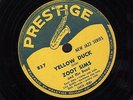 Prestige New Jazz Series 837 Zoot Sims Yellow Duck 78 rpm VG++ condition