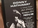 DONNY HATHAWAY: Vintage Concert Poster - Chicago Northen Soul - Mayfield Oakland