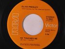ELVIS PRESLEY: He Touched Me / Bosom Of Abraham 45 rare Oldies