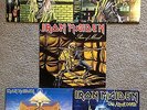 5 Iron Maiden LP lot- Piece of Mind, Powerslave, Live After Death, et cetera