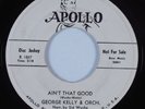Instr Sax Rocker/Blues 45 GEORGE KELLY & ORCH Ain't That Good APOLLO HEAR