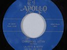 Doo Wop/R&B Rocker 45 LA FETS & KITTY Christmas Letter APOLLO HEAR