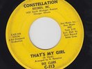 DEE CLARK That's My Girl 45 on Constellation northern soul HEAR