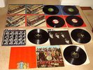 5x BEATLES LPs  WITH THE BEATLES/HARD DAY'S NIGHT/PEPPER/RED ALBUM/BLUE ALBUM