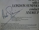 RARE SIGNED ANDRE PREVIN / RADU LUPU SCHUMANN / GRIEG PIANO CONS. SXL EX / EX