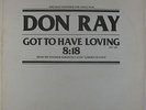 Don Ray - Got To Have Loving 12