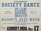 1920s W.C. Handy Jazz Band Original Blues Concert Poster