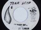 Rockabilly 45 KIRBY ST. ROMAIN Oh Baby Doll TEAR DROP VG+ HEAR