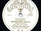 SWEDEN - Rattviks Spelmanslag, Swedish folk fiddle on Radiotjanst - EX