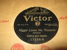 RARE COLLINS AND HARLAN NIGGER LOVES HIS POSSUM ON VICTOR 10