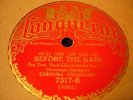 JAZZ HAL KEMP ORCH Before The Rain-1 CONQUEROR 7317