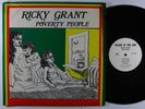 RICKY GRANT Poverty People LP on Island In The Sun VG++